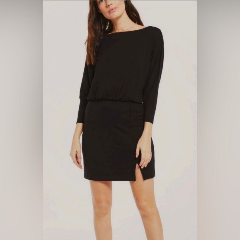 Nwot Black Dolman 3/4 Sleeve Stacia Premium Mini Dress Size Medium Z Supply